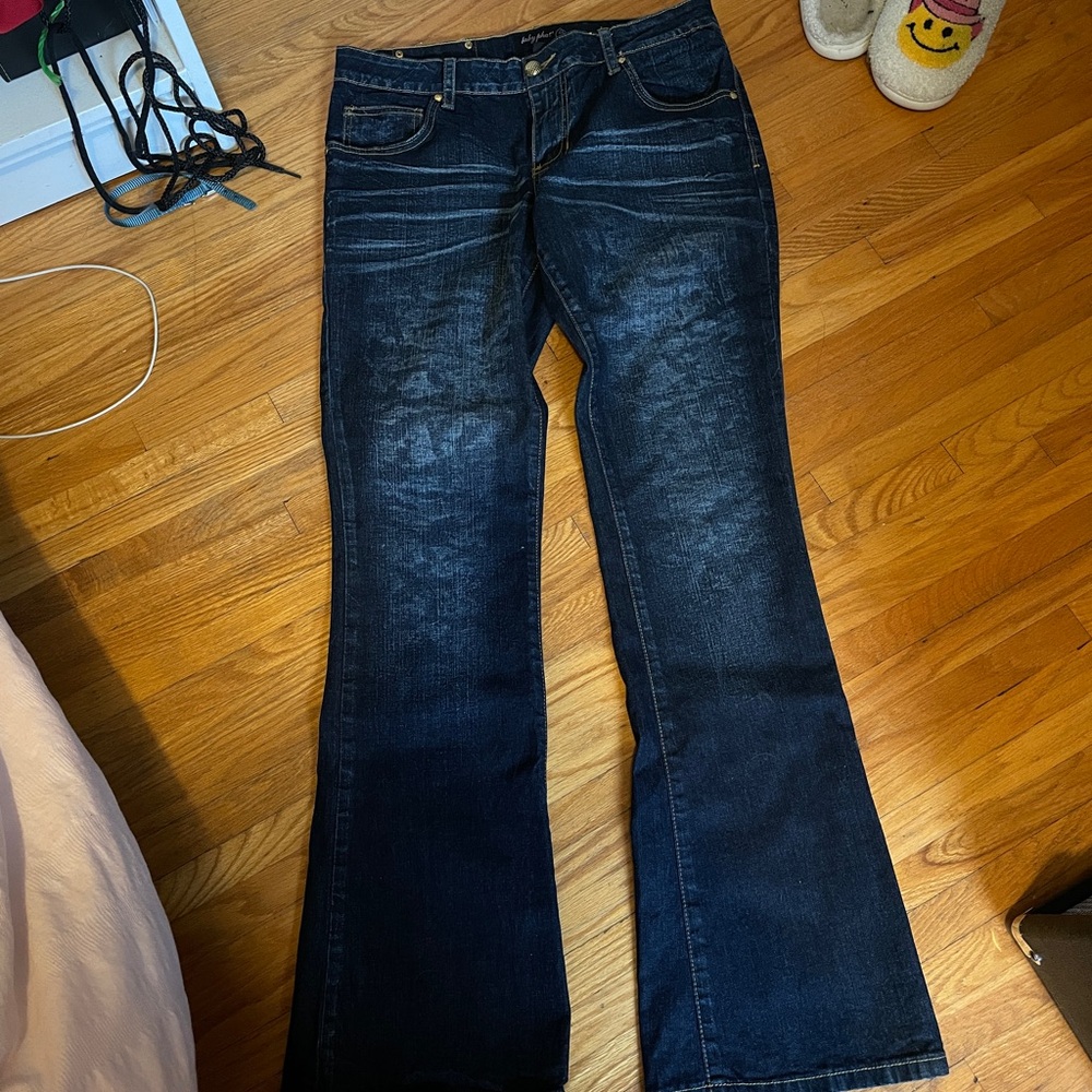 Baby Phat Dark Indigo Flare Jeans